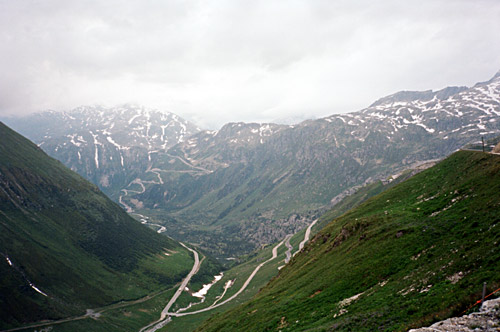 Furkapass looking at Grimselpass